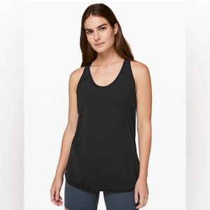 LULULEMON ATHLETICA Ladies Women’s Size 4 Black Mesh Racerback Tank